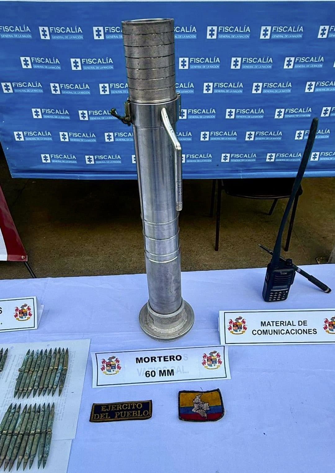 Ejército decomisa arsenal de disidencias en Ituango: fusiles, morteros y explosivos