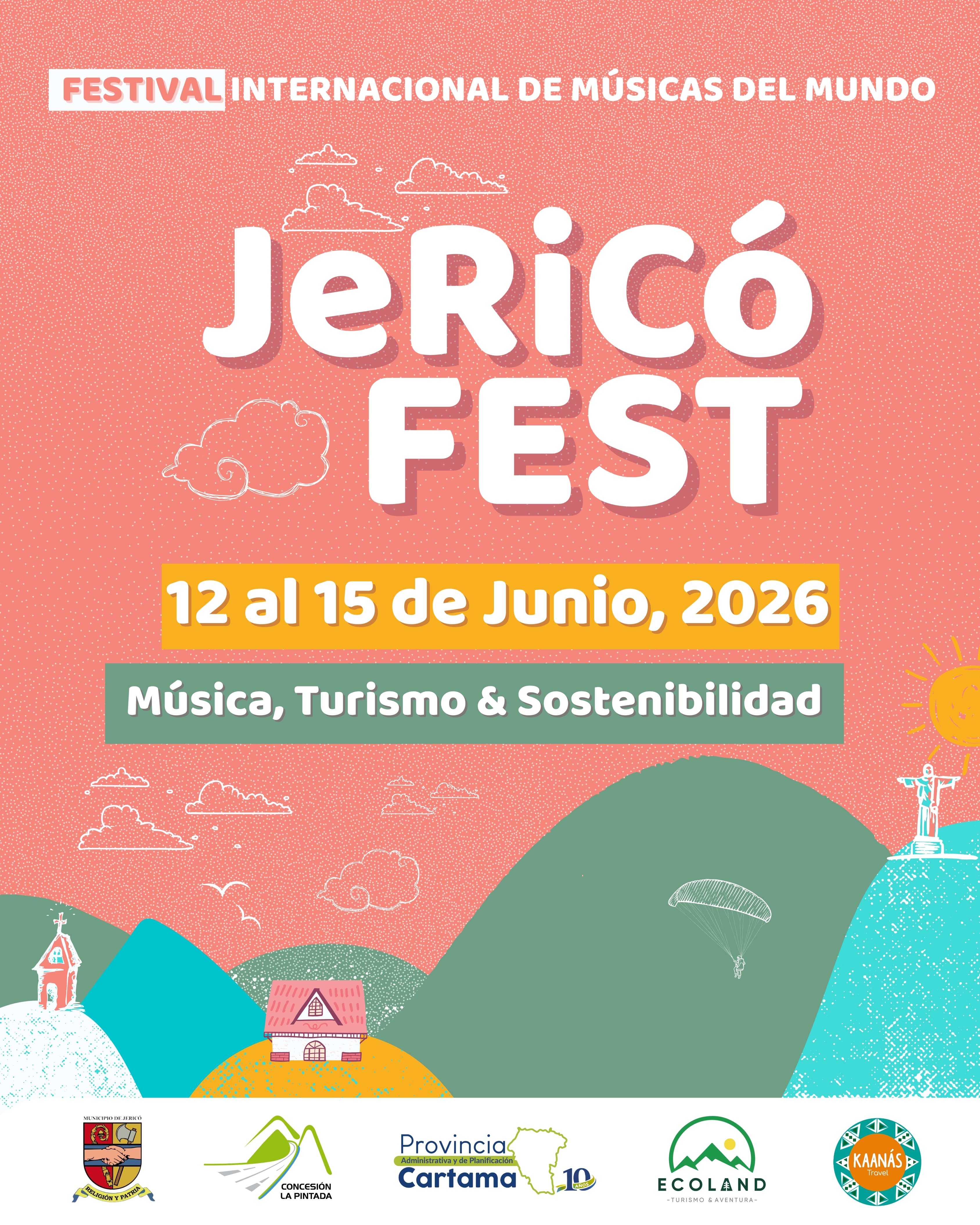 Jericó Fest: Antioquia tendrá su nuevo festival internacional en junio de 2026
