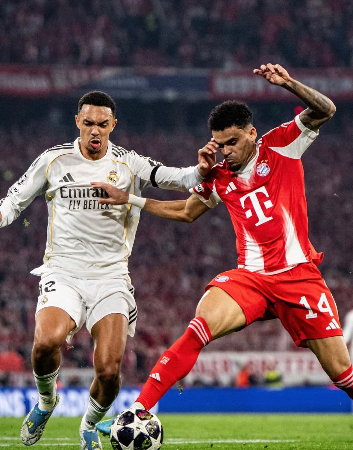 Luis Díaz liquida al Real Madrid: Bayern avanza a semifinales de Champions con gol agónico