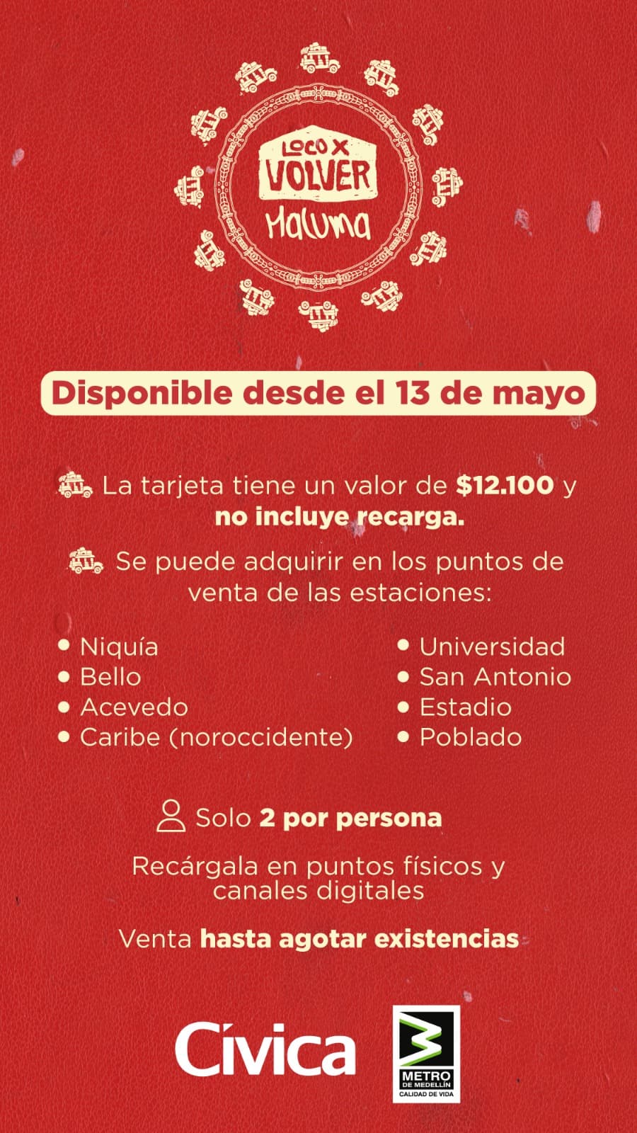 Ya está a la venta la tarjeta cívica de Maluma en Medellín: dónde comprarla