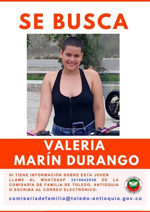 Buscan a Valeria Marín, adolescente desaparecida en Toledo hace dos semanas