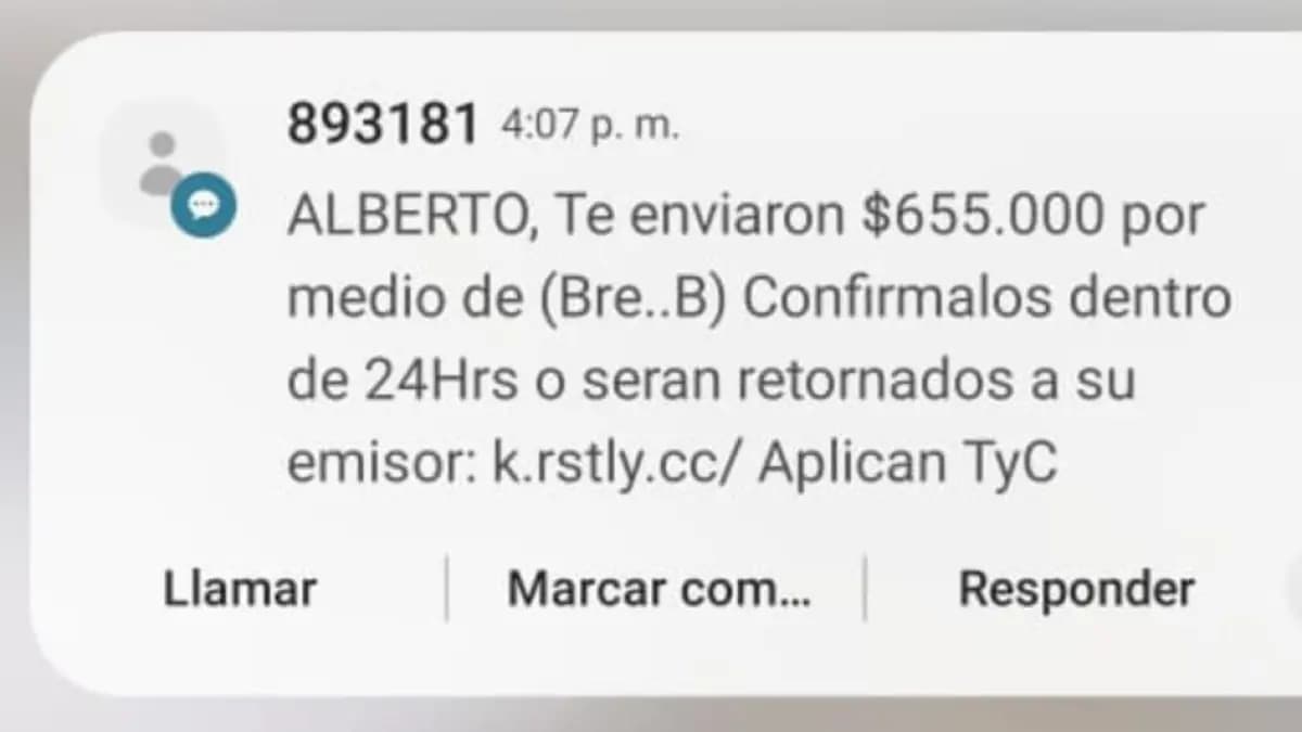 Estafadores usan SMS falsos de Bre-B para robar datos bancarios: cómo protegerse