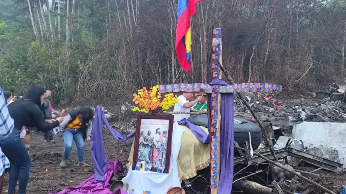 En Putumayo realizan procesión de Viernes Santo en el lugar del accidente del Hércules que mató 69 militares