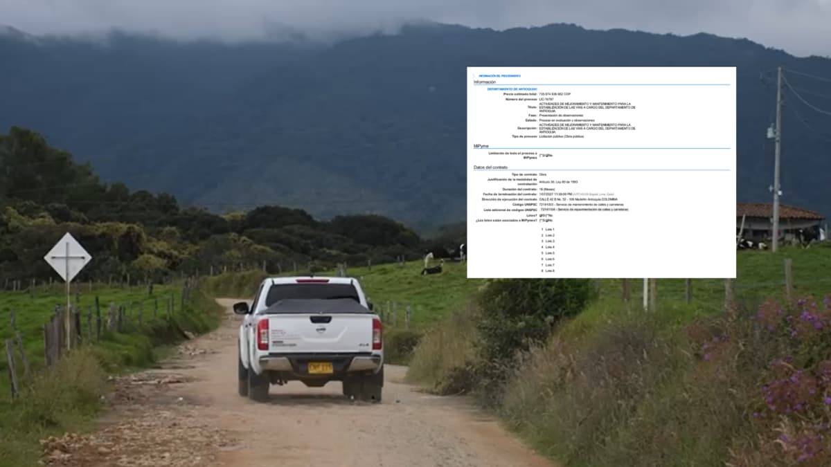 Antioquia invierte $882 mil millones en pavimentar 634 km de vías en 42 municipios