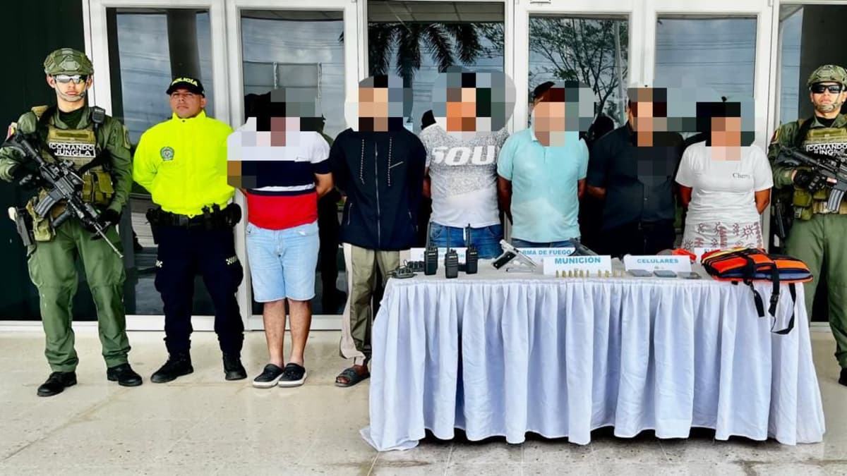 Siete capturados en red de narcotráfico que operaba para el Clan del Golfo en el Atlántico