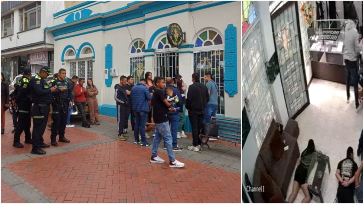Robo sin precedentes en Chiquinquirá: tres delincuentes asaltan joyería a plena luz del día y huyen en motos frente a la Policía