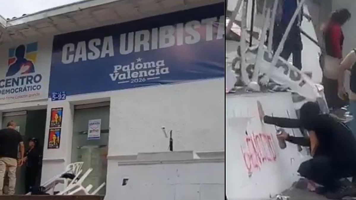Sede del Centro Democrático en Neiva fue vandalizda durante movilización por salario mínimo