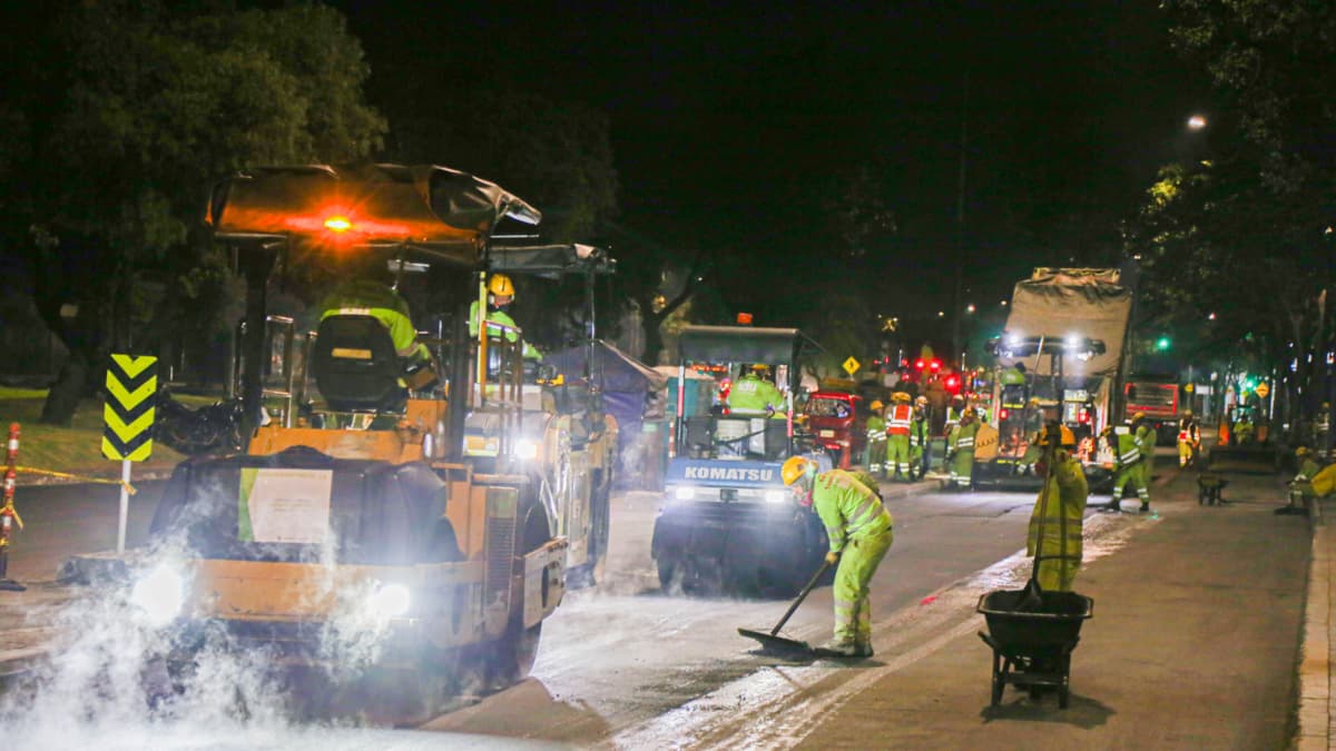 Bogotá avanza en reparación de vías: ya superan un millón de metros cuadrados intervenidos