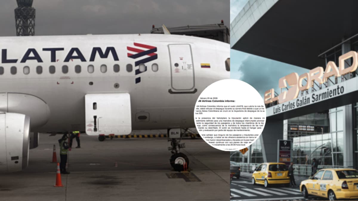 Susto en El Dorado: helicóptero militar se cruzó en despegue de vuelo Latam a San Andrés