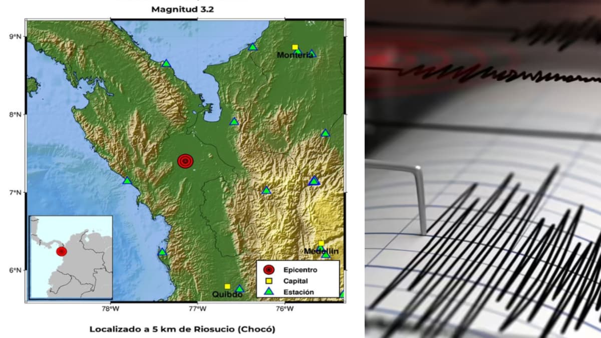 Sismo de magnitud 3.2 sacudió a Riosucio en la madrugada sin reportar daños