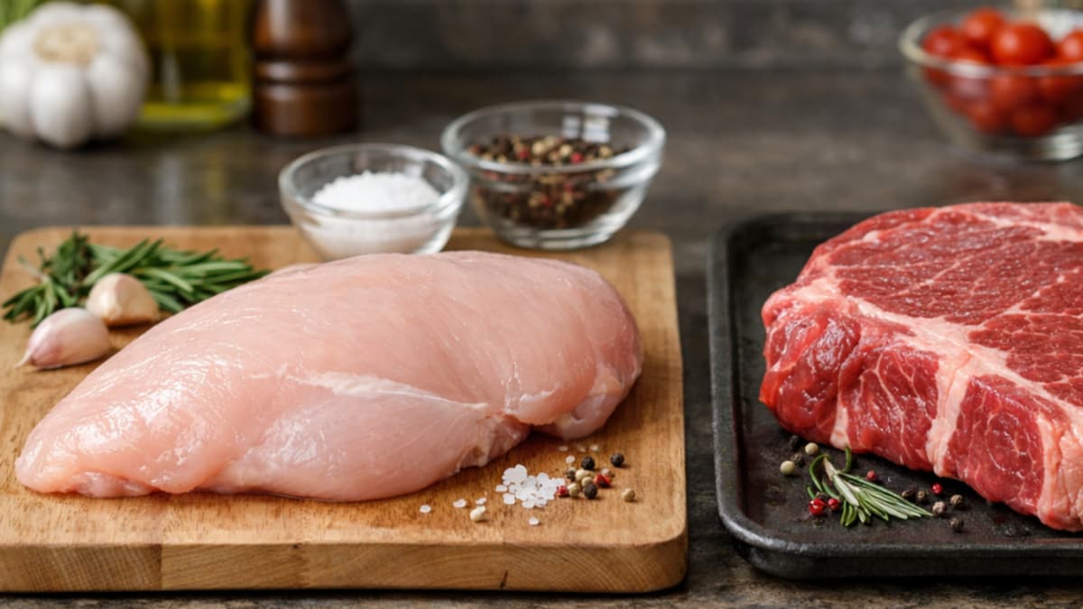 Estudio cuestiona si el pollo es realmente mejor que la carne roja para la prediabetes