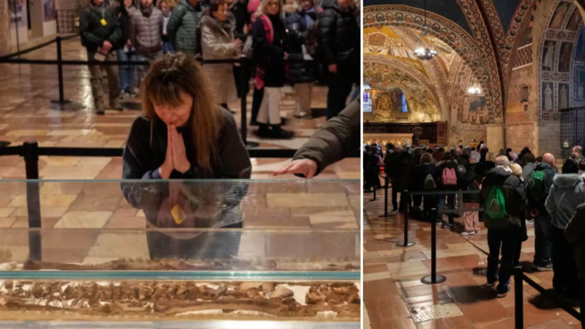 Los restos de San Francisco de Asís salen a la luz tras 800 años guardados en secreto
