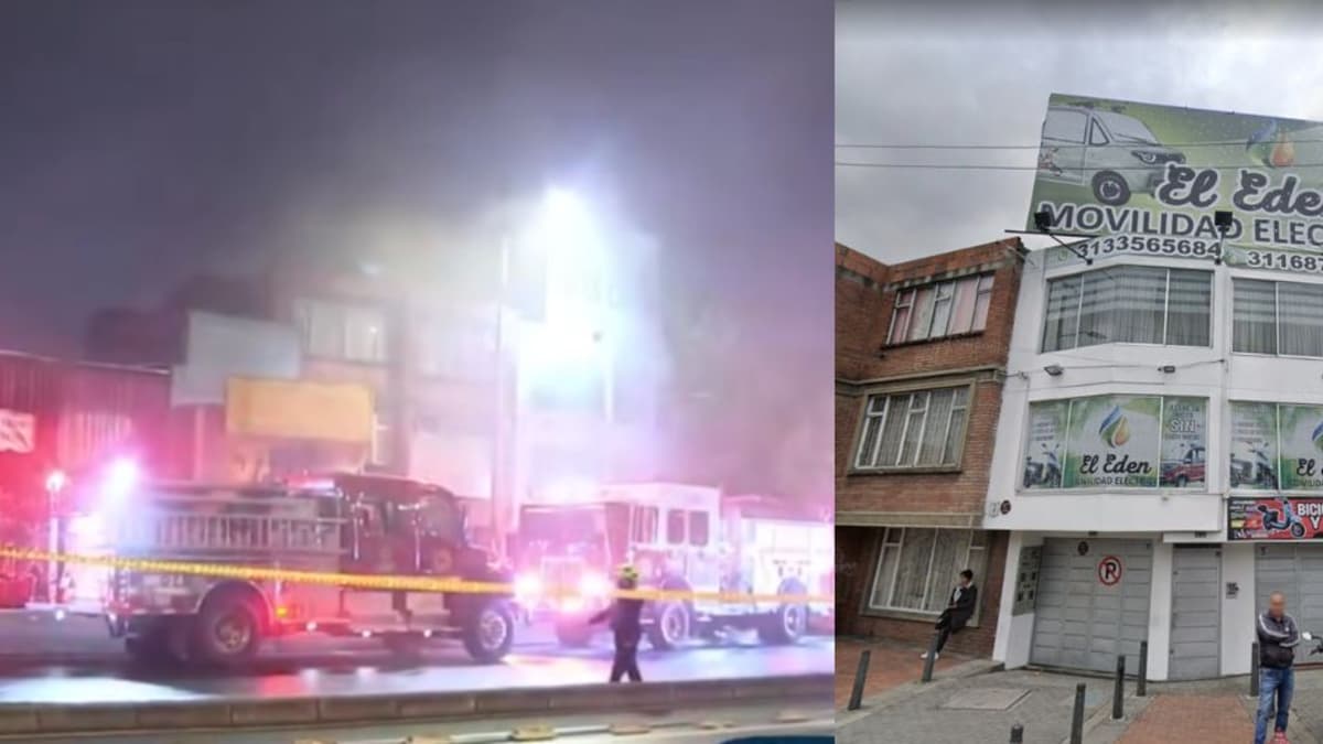 Batería de litio causa incendio devastador en local de motos eléctricas en Bogotá
