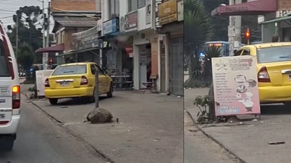 Taxista se mete al andén en Suba y tiene $8 millones en multas sin pagar desde 2015