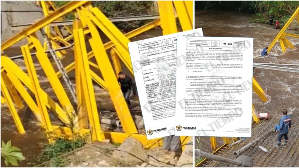 Puente colapsó en Boyacá cuando ya estaba ordenada su suspensión: la irregularidad que investigan