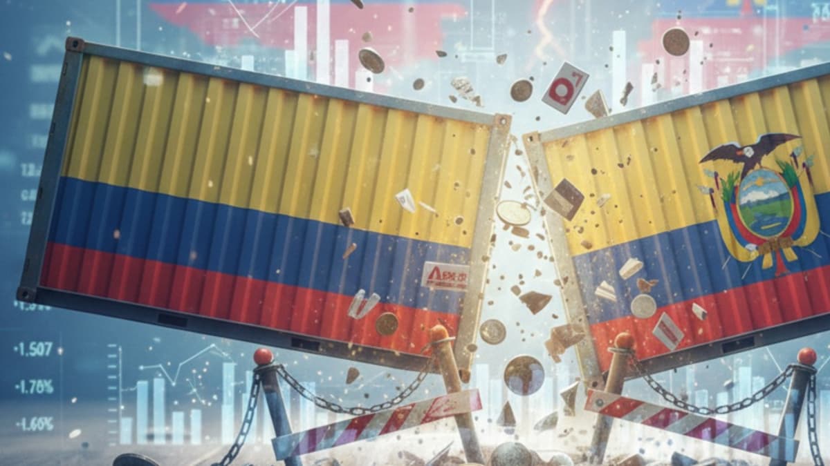 Colombia sube aranceles a Ecuador del 30% al 50% en más de 100 productos en escalada comercial