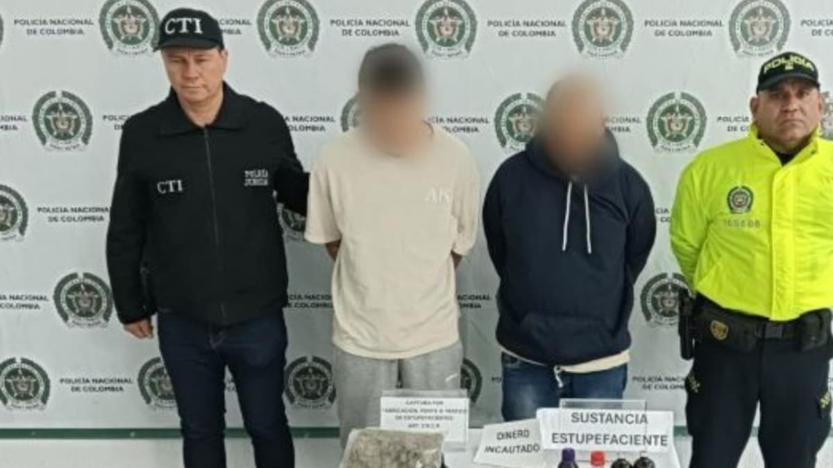 Capturan a dos personas por tráfico de droga en Santa Rosa de Cabal tras allanamiento coordinado
