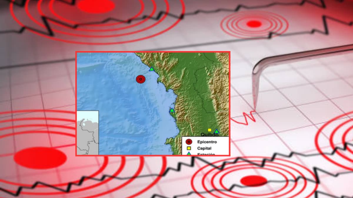 Temblor de 3,6 grados sacudió el Pacífico frente al Chocó en la noche del viernes