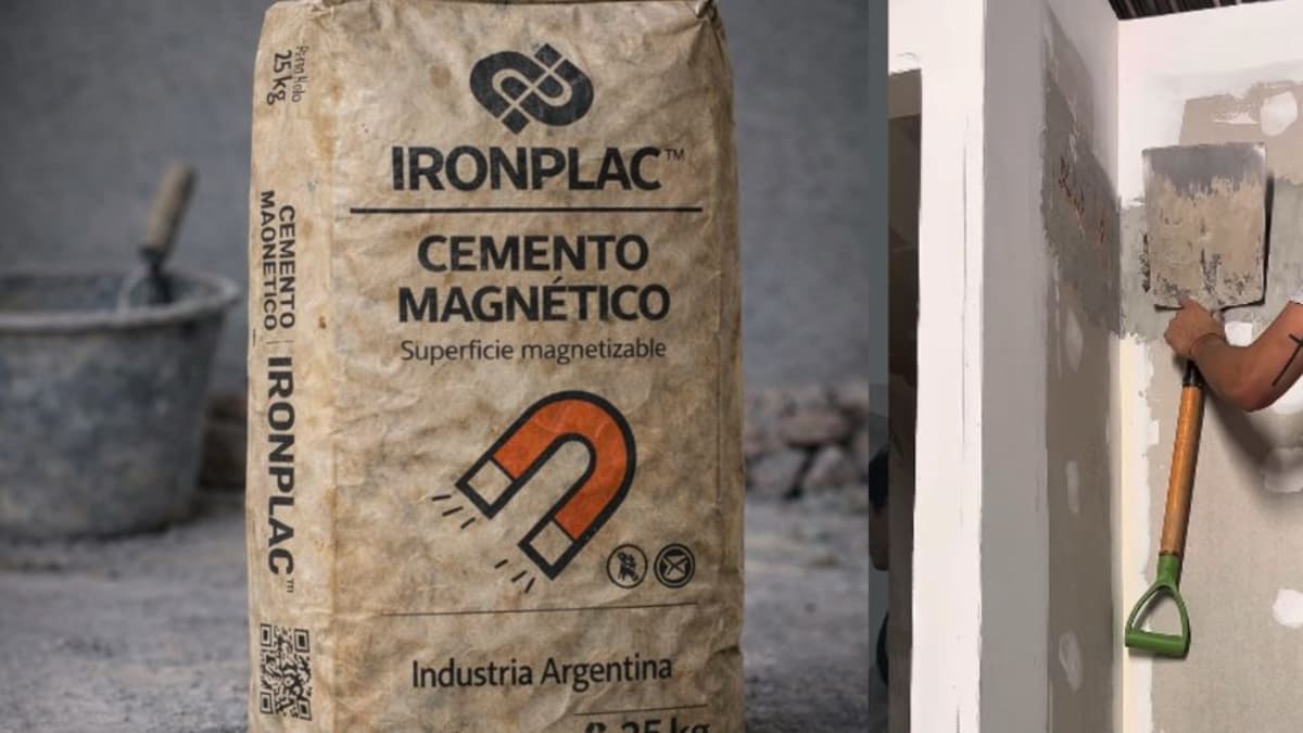 Un cemento magnético que promete revolucionar la construcción sin perforar paredes
