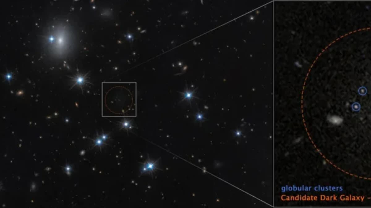 Astrónomos descubren una galaxia casi invisible hecha casi toda de materia oscura