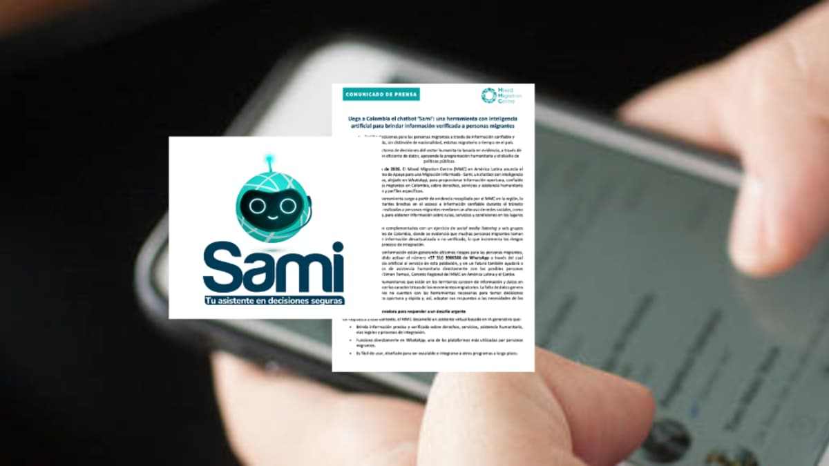 Lanzan Sami: el chatbot que orienta migrantes en Colombia con información verificada