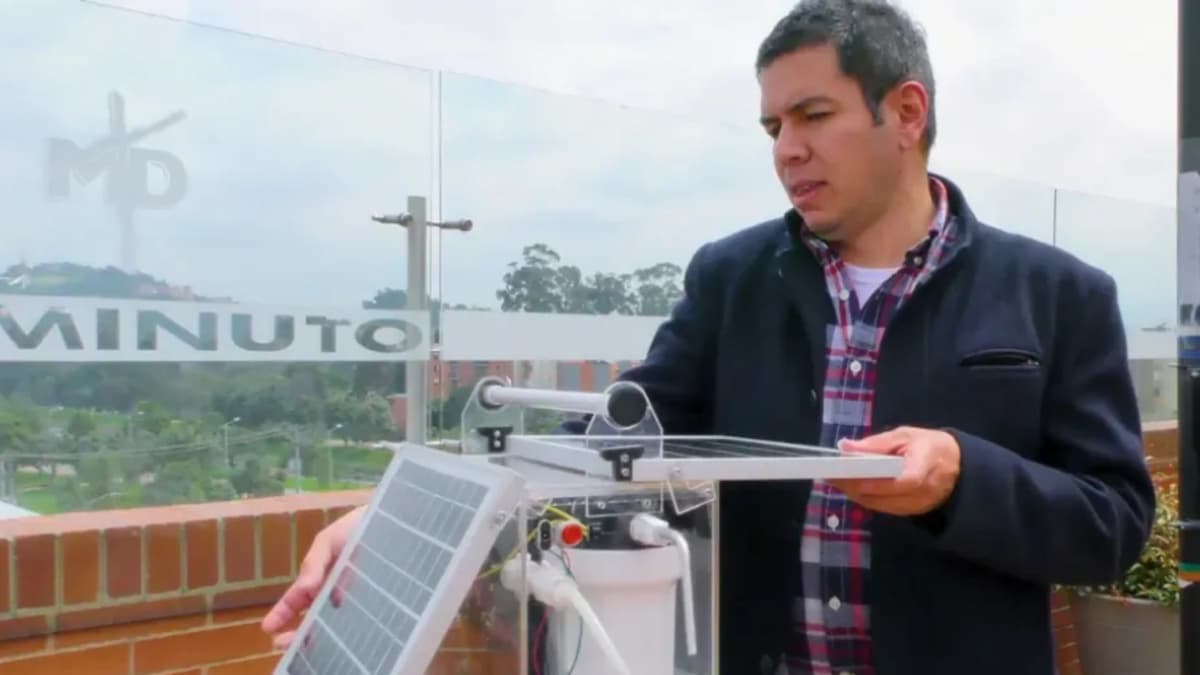Investigador colombiano crea purificador solar que lleva agua potable a zonas sin electricidad