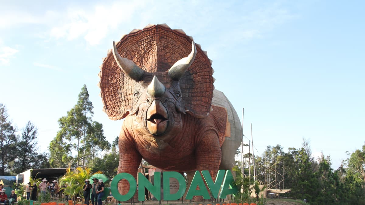 Gondava renueva sus atracciones con 15 nuevos dinosaurios animatrónicos en Boyacá