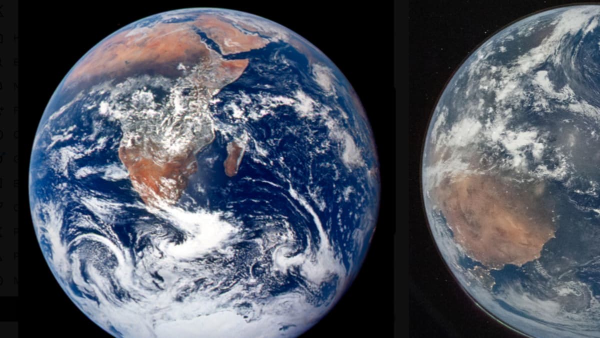 La Nasa comparó fotos de la Tierra de 1972 y 2026: qué explica las diferencias