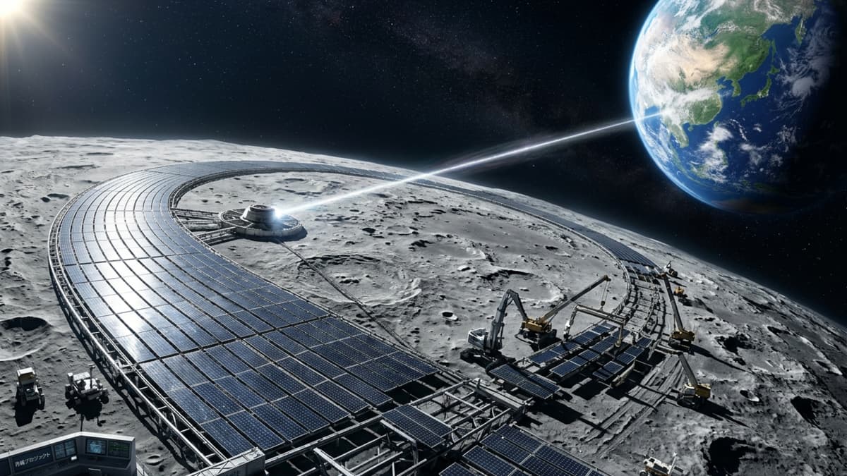 Japón propone un anillo solar en la Luna para enviar energía infinita a la Tierra