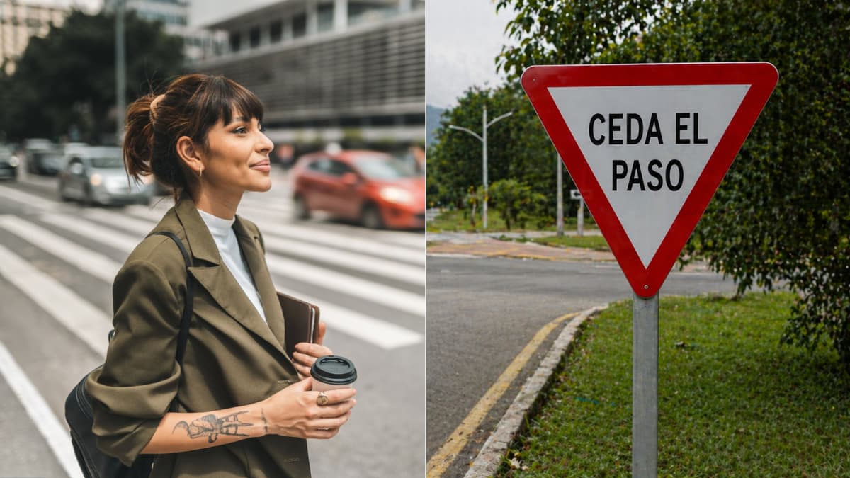 SR-02: la señal que obliga a ceder paso pero no a parar si hay espacio seguro