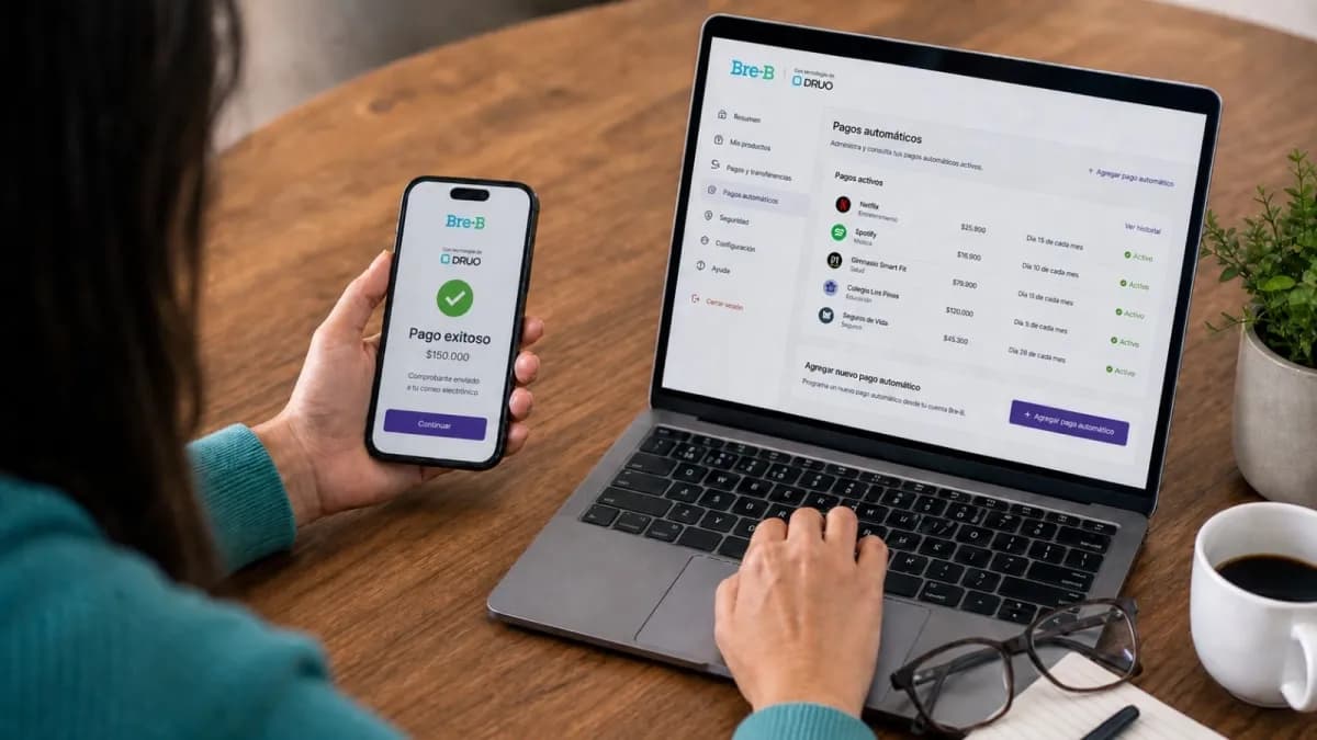 Fintech habilita débitos automáticos por Bre-B: sin tarjeta, sin repetir trámites cada mes