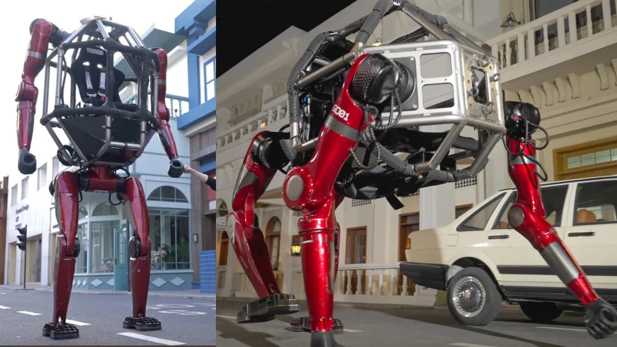 China lanza un robot gigante pilotable que camina como Iron Man: pesa media tonelada y cuesta 573 mil dólares