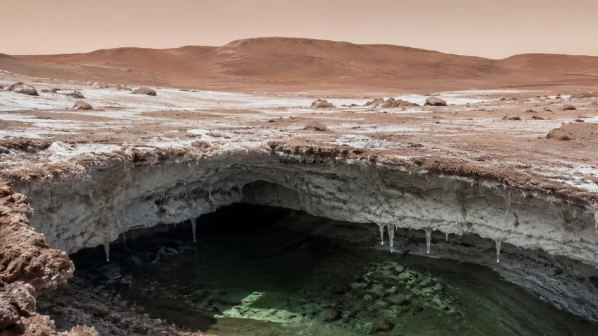 La Nasa descubre cómo podría haber vida microscópica bajo el hielo de Marte