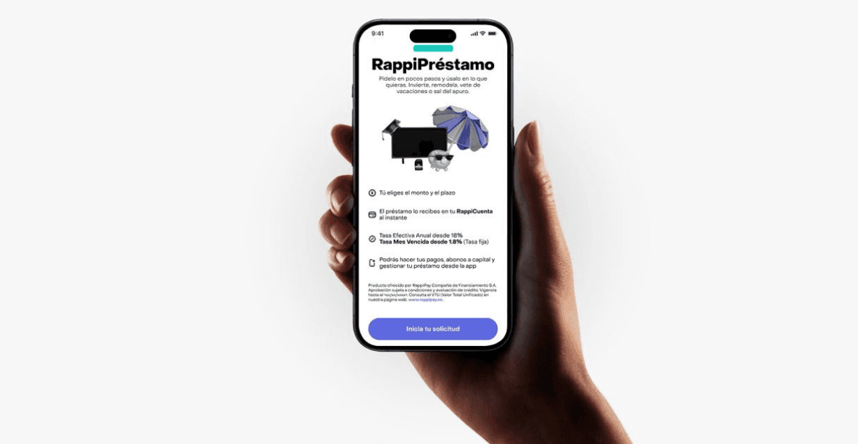 Rappi lanza créditos digitales para 24.000 comercios sin tramitología tradicional