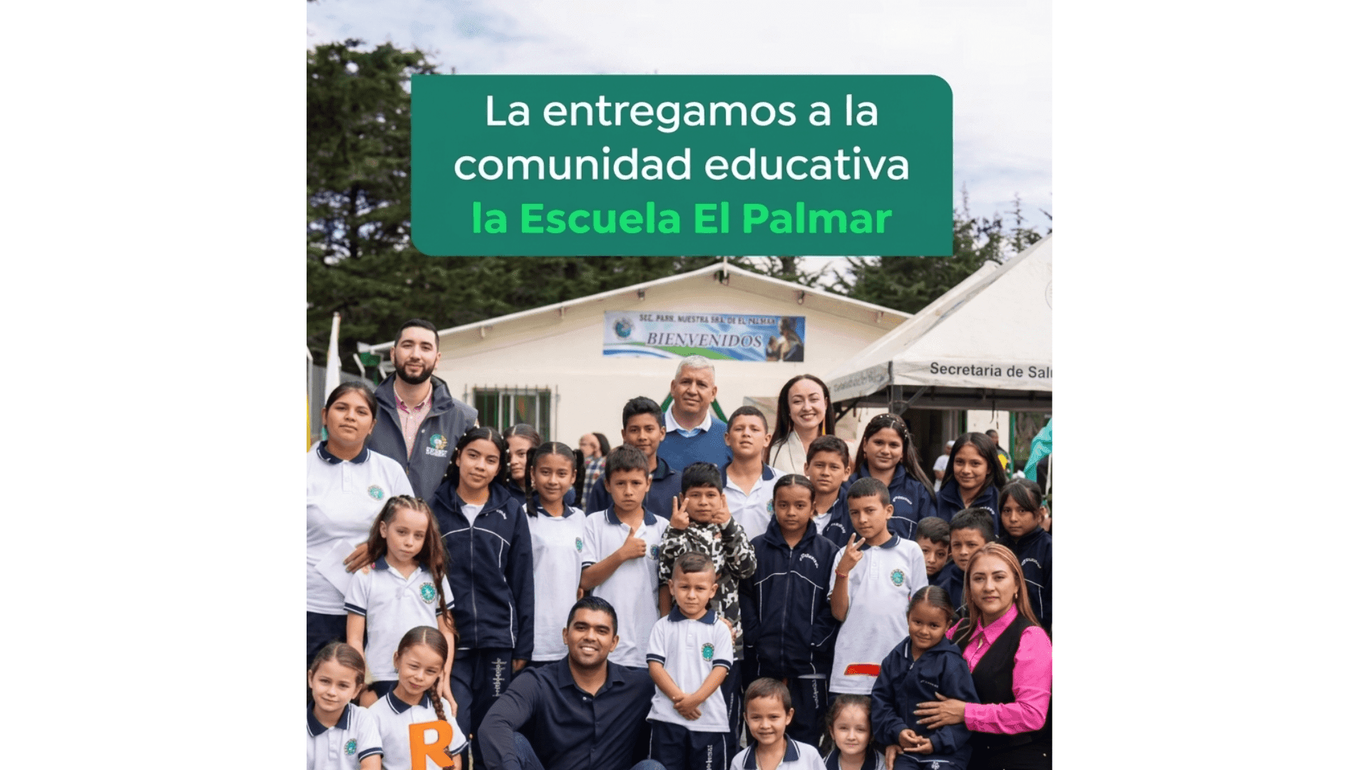 Niños rurales de Girardota estrenan espacio digno para estudiar en la vereda El Palmar