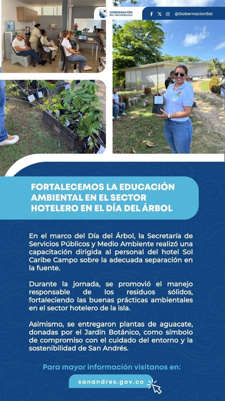 San Andrés refuerza su compromiso con el medio ambiente a través de jornadas de reforestación