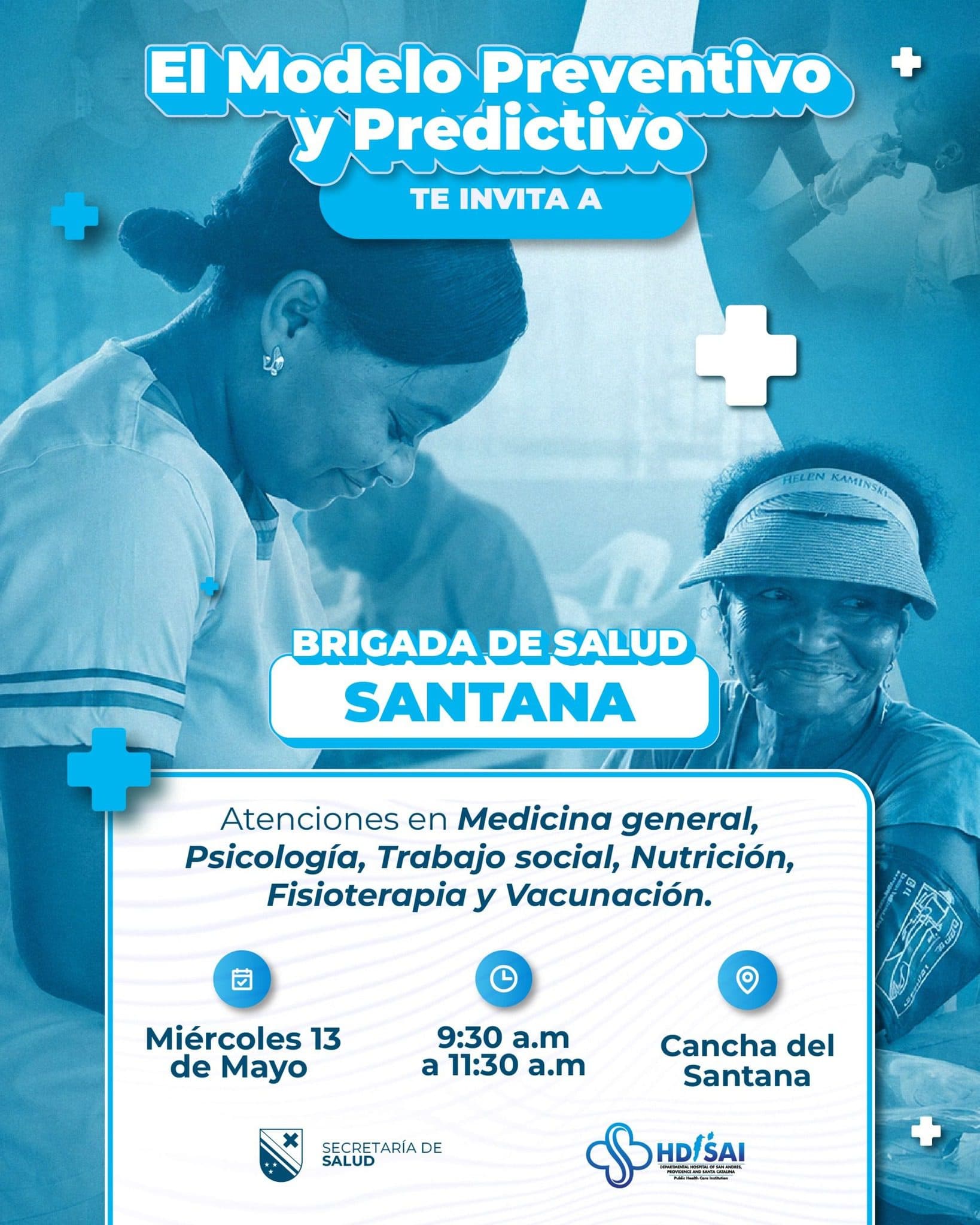 Hospital Departamental lleva brigada de salud gratuita al sector Santana este miércoles