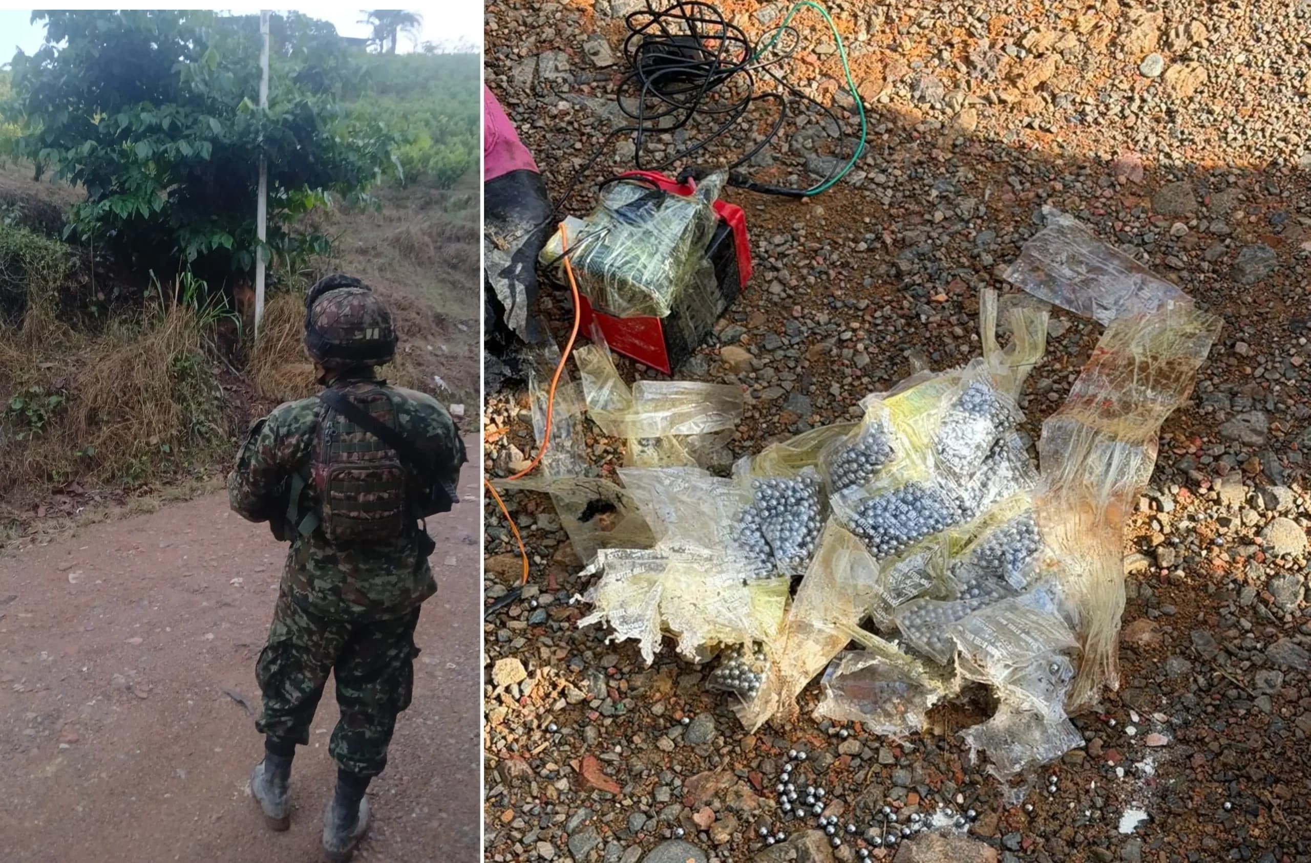 Ejército destruye 20 kilos de explosivos instalados en camino usado por niños en el Cauca