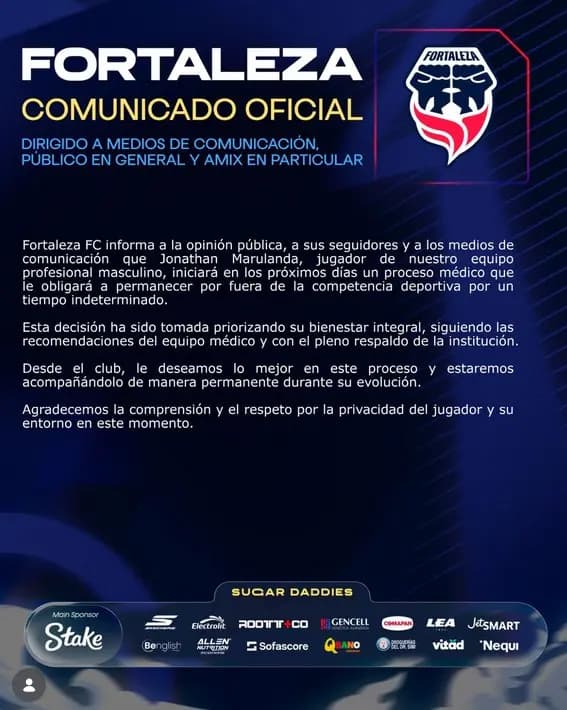 Jonathan Marulanda pausa su carrera por razones de salud