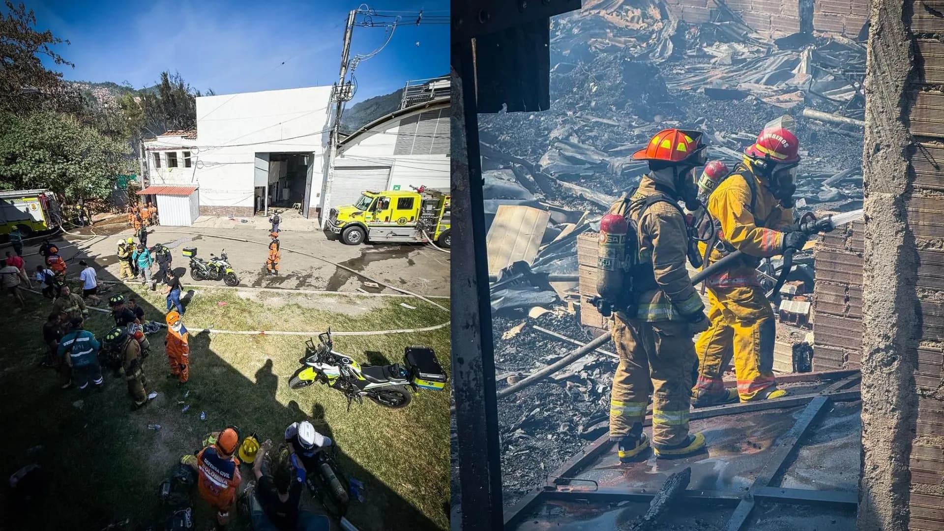 Controlado incendio en Boston: 16 personas atendidas y varias viviendas afectadas en Medellín
