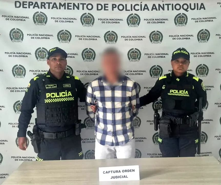 Capturan en el parque de Sonsón a hombre buscado por tentativa de homicidio