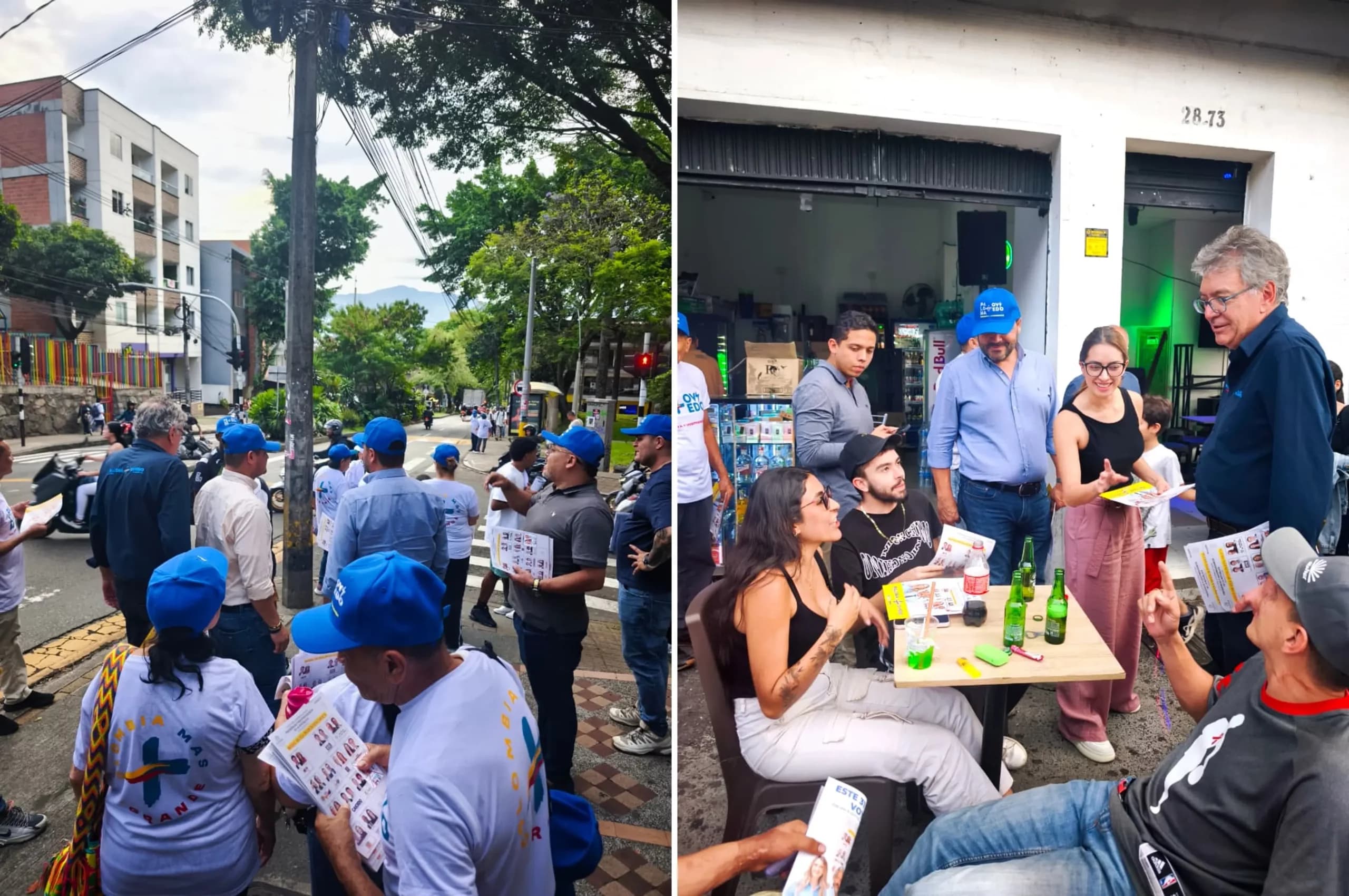 Mauricio Cárdenas hace campaña por Paloma Valencia en Buenos Aires, Medellín