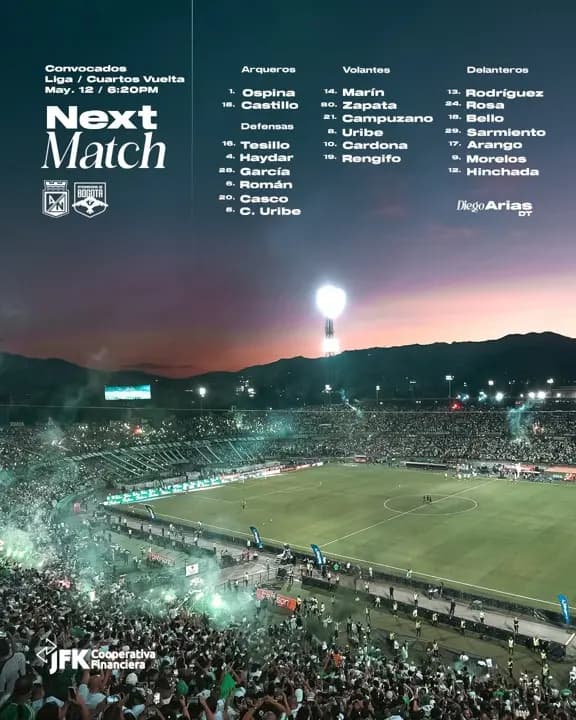Nacional abre las puertas del Atanasio para la vuelta de los playoffs con descuentos hasta del 25%