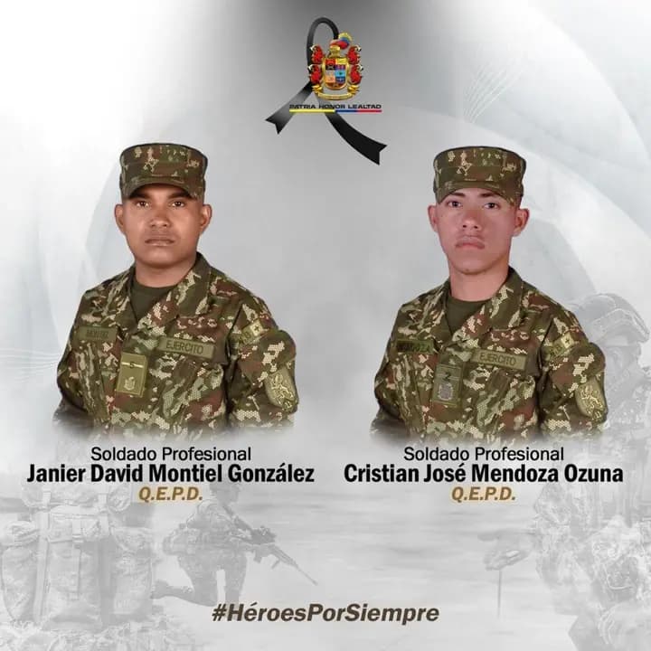 Urrao: enfrentamiento deja dos soldados muertos y cuatro miembros del Clan del Golfo abatidos