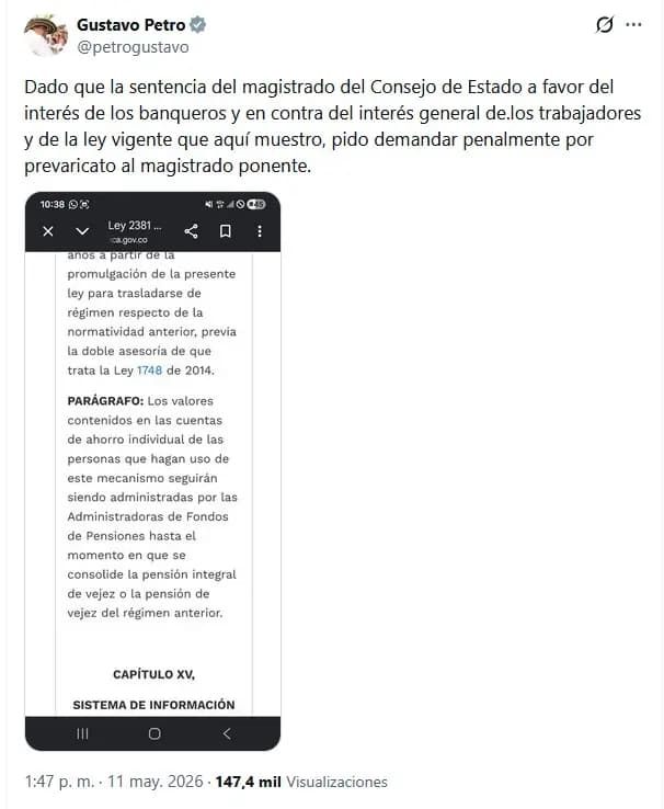 Consejo de Estado responde a Petro: "El control judicial no es un obstáculo"