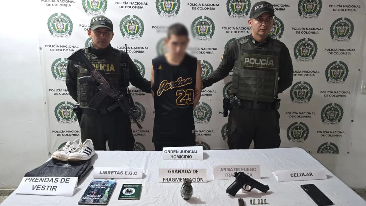 Capturan a presunto sicario del Clan del Golfo por ataque que dejó dos muertos en Yarumal