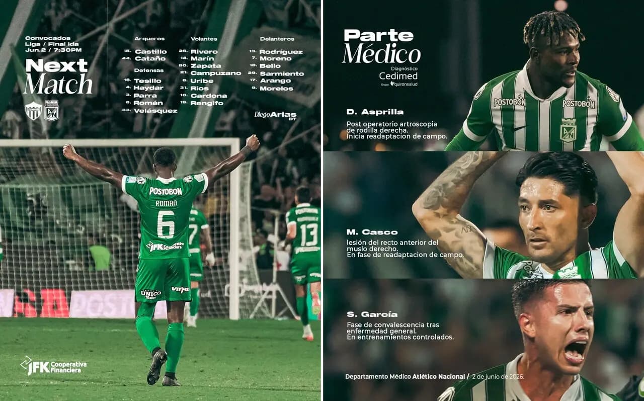 Nacional busca llevarse ventaja en Barranquilla en el primer partido de la final ante Junior