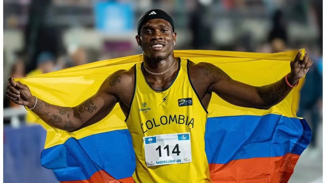 Ronal Longa hace historia: récord sudamericano en 100 metros en Medellín