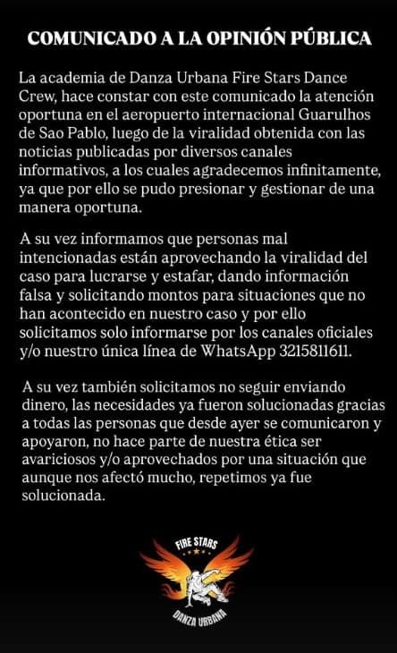 Bailarines de Andes regresan a Medellín tras quedar varados en Brasil por perder vuelo