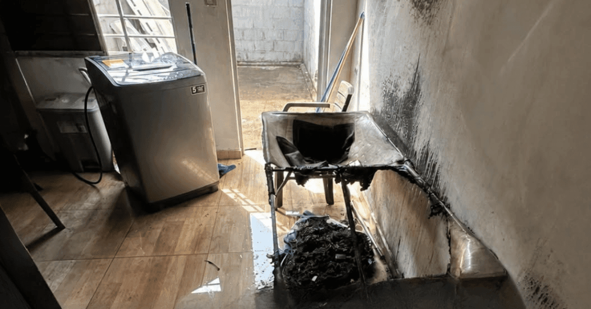 Bomberos controlan incendio en Cereté y evitan que se propague a otras casas